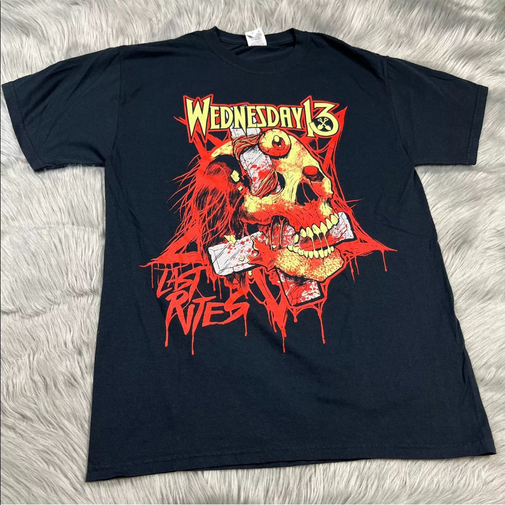 Wednesday 13 2018 Everybody Still Hates You Black Red Tour T Shirt Medium Wednesday 13 2018 Everybody Still Hates You Black Red Tour T Shirt Medium